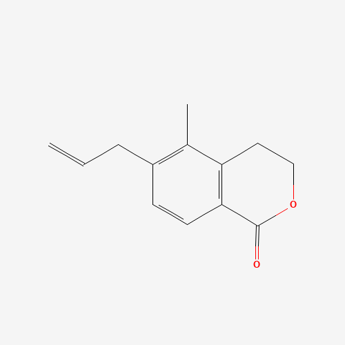 5-methyl-6-prop-2-enyl-3,4-dihydroisochromen-1-one (CAS: 1374573-96-2) - Chemical Structure and Molecular Formula 