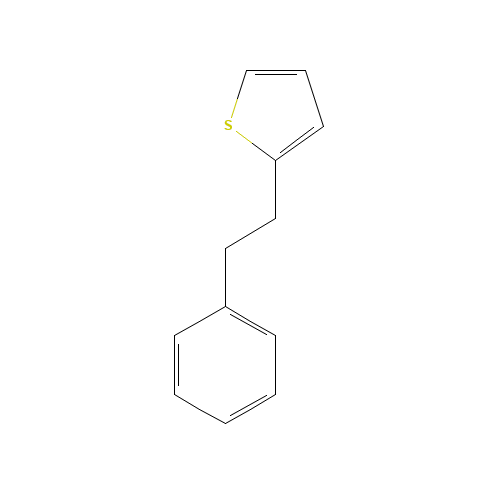 2-(2-phenylethyl)thiophene (CAS: 28540-70-7) - Chemical Structure and Molecular Formula 
