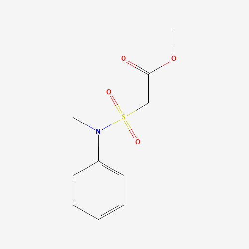 methyl 2-[methyl(phenyl)sulfamoyl]acetate (CAS: 117765-67-0) - Chemical Structure and Molecular Formula 