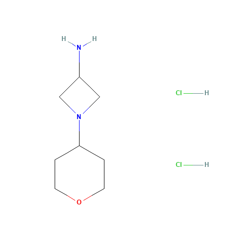 1-(oxan-4-yl)azetidin-3-amine;dihydrochloride (CAS: 1257045-99-0) - Chemical Structure and Molecular Formula 