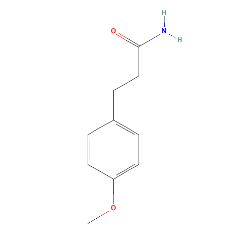 3-(4-methoxyphenyl)propanamide (CAS: 25413-27-8) - Chemical Structure and Molecular Formula 