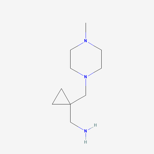 [1-[(4-methylpiperazin-1-yl)methyl]cyclopropyl]methanamine (CAS: 1015846-52-2) - Chemical Structure and Molecular Formula 