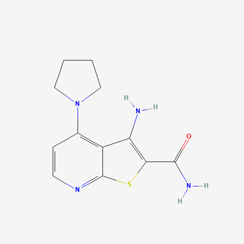 3-amino-4-pyrrolidin-1-ylthieno[2,3-b]pyridine-2-carboxamide (CAS: 868062-42-4) - Related Chemical Product