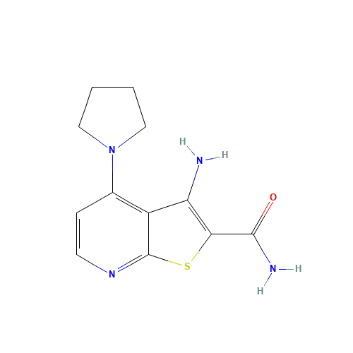 3-amino-4-pyrrolidin-1-ylthieno[2,3-b]pyridine-2-carboxamide (CAS: 868062-42-4) - Related Chemical Product