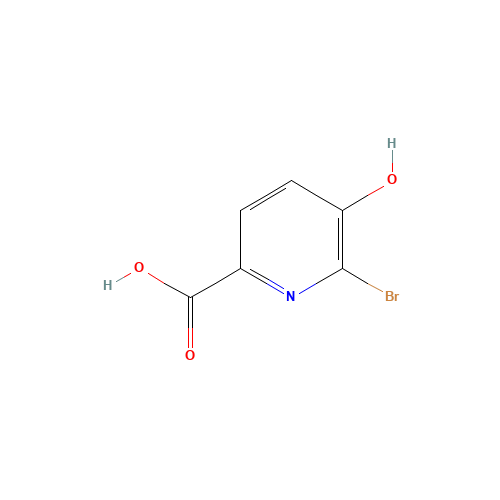 6-bromo-5-hydroxypyridine-2-carboxylic acid (CAS: 178876-92-1) - Chemical Structure and Molecular Formula 