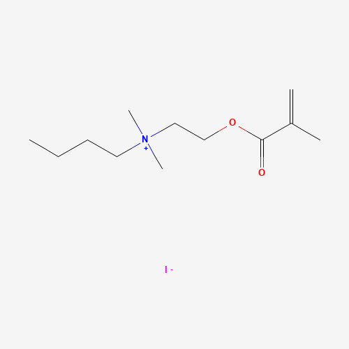 butyl-dimethyl-[2-(2-methylprop-2-enoyloxy)ethyl]azanium;iodide (CAS: 20603-08-1) - Chemical Structure and Molecular Formula 