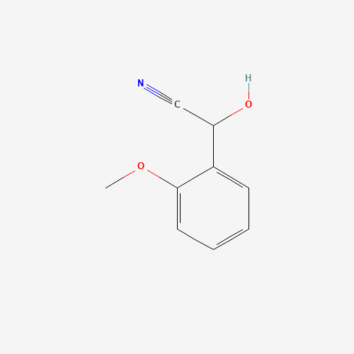 2-hydroxy-2-(2-methoxyphenyl)acetonitrile (CAS: 53313-93-2) - Chemical Structure and Molecular Formula 