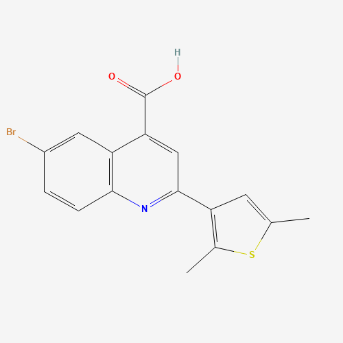 6-bromo-2-(2,5-dimethylthiophen-3-yl)quinoline-4-carboxylic acid (CAS: 350999-86-9) - Related Chemical Product