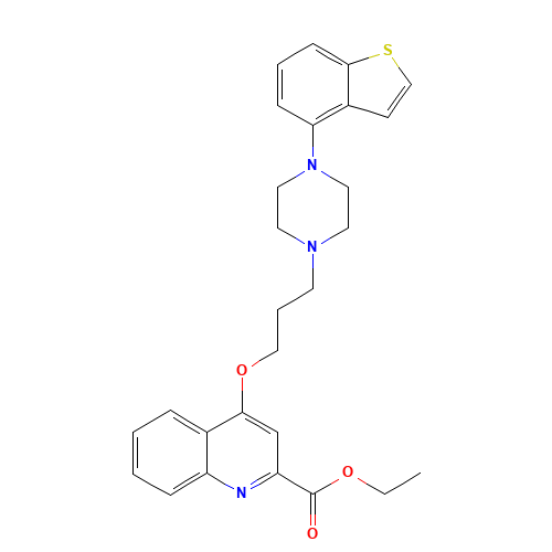 ethyl 4-[3-[4-(1-benzothiophen-4-yl)piperazin-1-yl]propoxy]quinoline-2-carboxylate (CAS: 913612-77-8) - Related Chemical Product