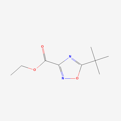 ethyl 5-tert-butyl-1,2,4-oxadiazole-3-carboxylate (CAS: 158154-63-3) - Chemical Structure and Molecular Formula 