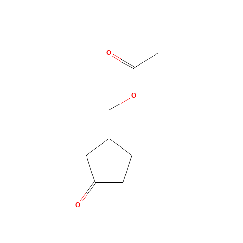 (3-oxocyclopentyl)methyl acetate (CAS: 1410810-49-9) - Chemical Structure and Molecular Formula 