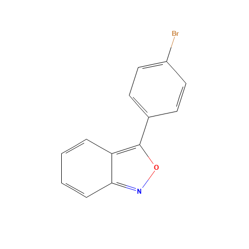 3-(4-bromophenyl)-2,1-benzoxazole (CAS: 1140-36-9) - Chemical Structure and Molecular Formula 