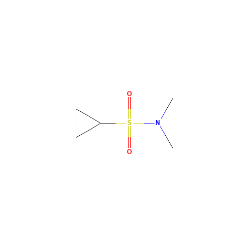 N,N-dimethylcyclopropanesulfonamide (CAS: 146475-54-9) - Chemical Structure and Molecular Formula 