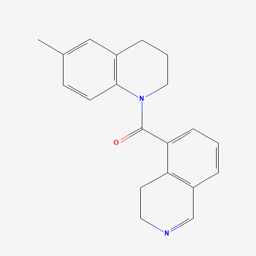 3,4-dihydroisoquinolin-5-yl-(6-methyl-3,4-dihydro-2H-quinolin-1-yl)methanone (CAS: 1430564-14-9) - Chemical Structure and Molecular Formula 