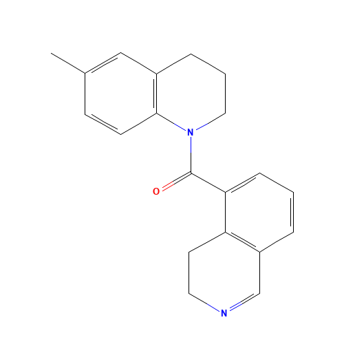 3,4-dihydroisoquinolin-5-yl-(6-methyl-3,4-dihydro-2H-quinolin-1-yl)methanone (CAS: 1430564-14-9) - Chemical Structure and Molecular Formula 