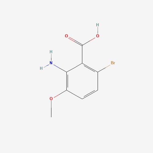 2-amino-6-bromo-3-methoxybenzoic acid (CAS: 67303-48-4) - Chemical Structure and Molecular Formula 
