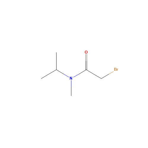 2-bromo-N-methyl-N-propan-2-ylacetamide (CAS: 134414-62-3) - Chemical Structure and Molecular Formula 