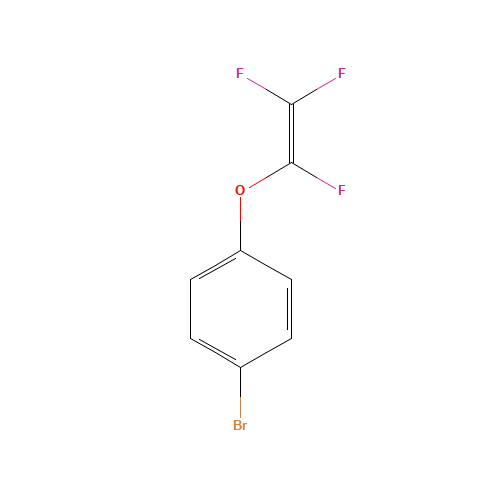 1-bromo-4-(1,2,2-trifluoroethenoxy)benzene (CAS: 184910-53-0) - Chemical Structure and Molecular Formula 