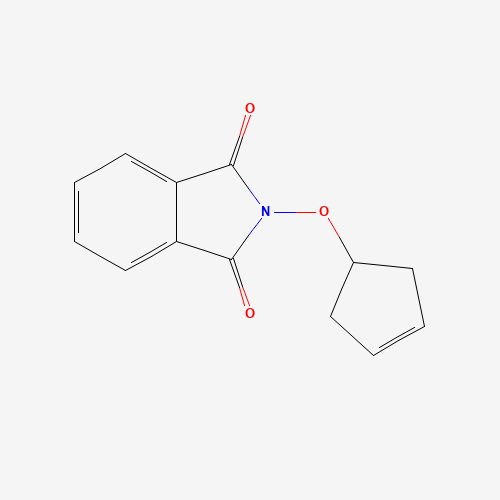 2-cyclopent-3-en-1-yloxyisoindole-1,3-dione (CAS: 112028-96-3) - Chemical Structure and Molecular Formula 