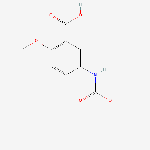 2-methoxy-5-[(2-methylpropan-2-yl)oxycarbonylamino]benzoic acid (CAS: 1075242-43-1) - Related Chemical Product