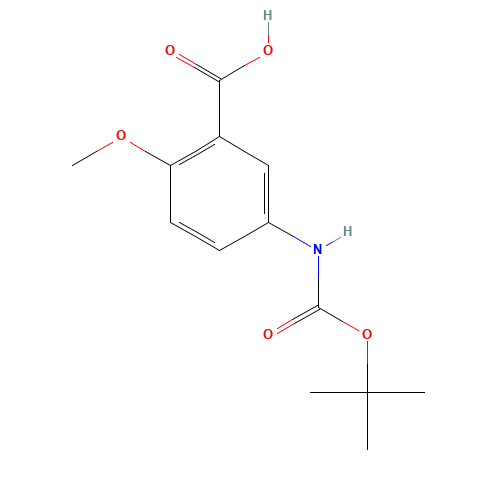 2-methoxy-5-[(2-methylpropan-2-yl)oxycarbonylamino]benzoic acid (CAS: 1075242-43-1) - Related Chemical Product