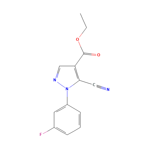 ethyl 5-cyano-1-(3-fluorophenyl)pyrazole-4-carboxylate (CAS: 98476-14-3) - Related Chemical Product