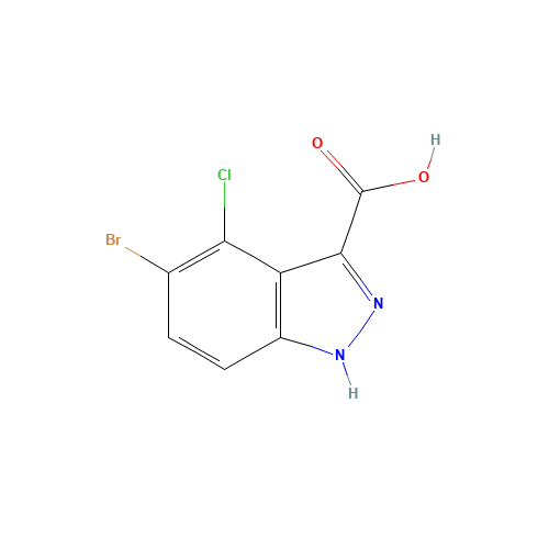 5-bromo-4-chloro-1H-indazole-3-carboxylic acid (CAS: 10502-50-8) - Related Chemical Product