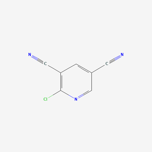 2-chloropyridine-3,5-dicarbonitrile (CAS: 172208-08-1) - Chemical Structure and Molecular Formula 