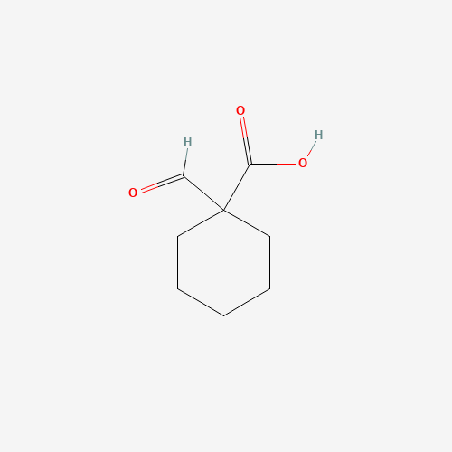 1-formylcyclohexane-1-carboxylic acid (CAS: 1385838-85-6) - Chemical Structure and Molecular Formula 