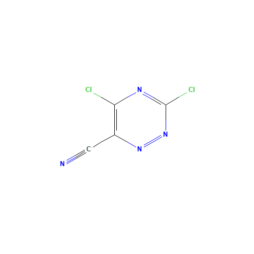 3,5-dichloro-1,2,4-triazine-6-carbonitrile (CAS: 1131604-77-7) - Chemical Structure and Molecular Formula 