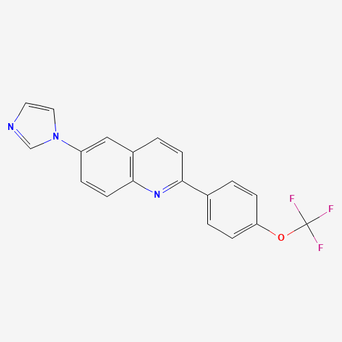 6-imidazol-1-yl-2-[4-(trifluoromethoxy)phenyl]quinoline (CAS: 1201902-14-8) - Related Chemical Product