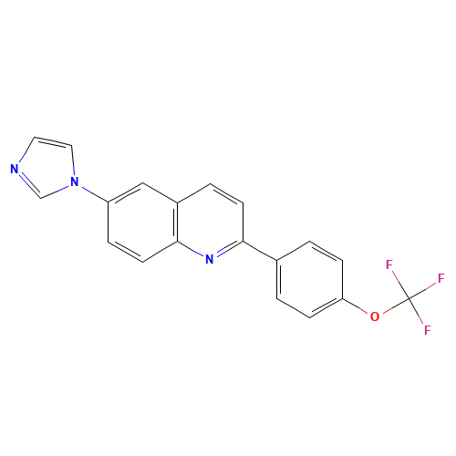 6-imidazol-1-yl-2-[4-(trifluoromethoxy)phenyl]quinoline (CAS: 1201902-14-8) - Related Chemical Product