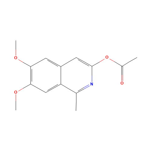 (6,7-dimethoxy-1-methylisoquinolin-3-yl) acetate (CAS: 46989-31-5) - Related Chemical Product