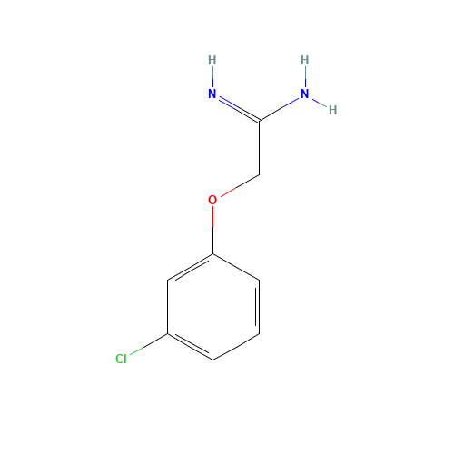 2-(3-chlorophenoxy)ethanimidamide (CAS: 170735-26-9) - Chemical Structure and Molecular Formula 