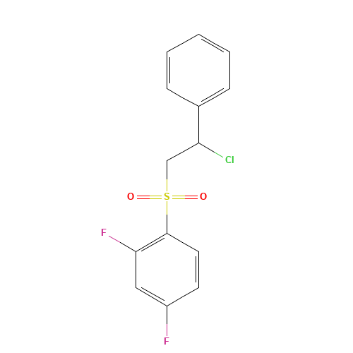 1-(2-chloro-2-phenylethyl)sulfonyl-2,4-difluorobenzene (CAS: 244278-68-0) - Related Chemical Product
