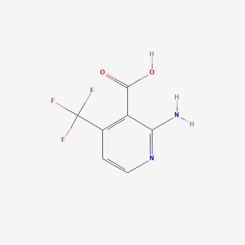 2-amino-4-(trifluoromethyl)pyridine-3-carboxylic acid (CAS: 1227489-68-0) - Chemical Structure and Molecular Formula 