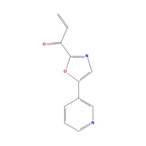 1-(5-pyridin-3-yl-1,3-oxazol-2-yl)prop-2-en-1-one (CAS: 954239-90-8) - Related Chemical Product