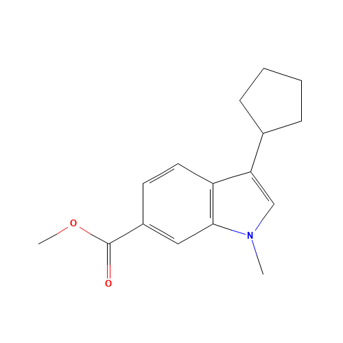 methyl 3-cyclopentyl-1-methylindole-6-carboxylate (CAS: 494799-38-1) - Related Chemical Product