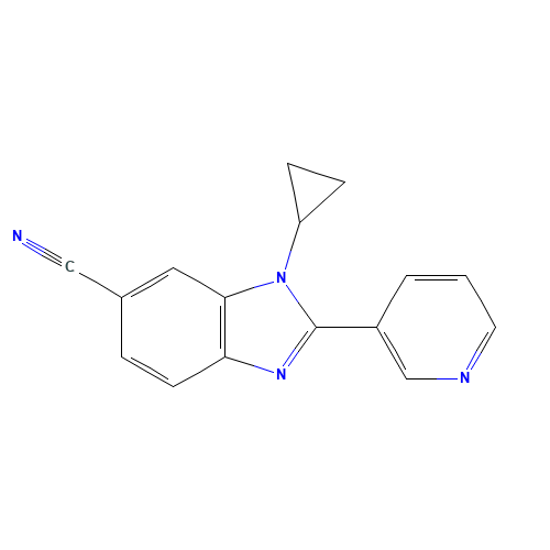 3-cyclopropyl-2-pyridin-3-ylbenzimidazole-5-carbonitrile (CAS: 1356480-17-5) - Related Chemical Product