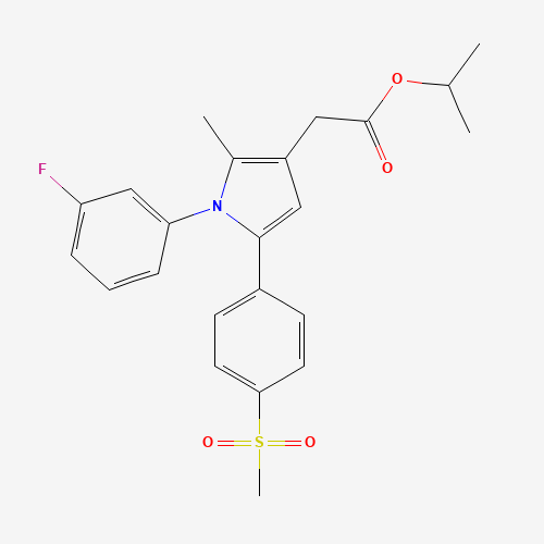 propan-2-yl 2-[1-(3-fluorophenyl)-2-methyl-5-(4-methylsulfonylphenyl)pyrrol-3-yl]acetate (CAS: 1005451-41-1) - Related Chemical Product