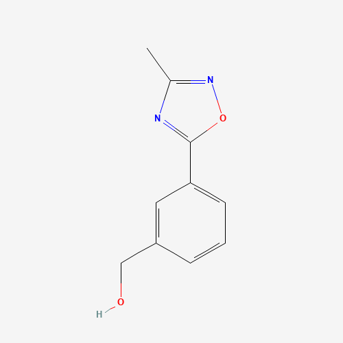 [3-(3-methyl-1,2,4-oxadiazol-5-yl)phenyl]methanol (CAS: 916766-84-2) - Chemical Structure and Molecular Formula 