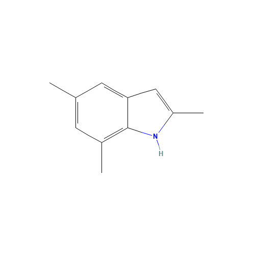2,5,7-trimethyl-1H-indole (CAS: 91131-86-1) - Chemical Structure and Molecular Formula 
