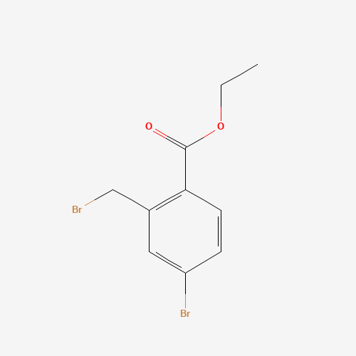 ethyl 4-bromo-2-(bromomethyl)benzoate (CAS: 260561-85-1) - Chemical Structure and Molecular Formula 