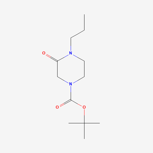 tert-butyl 3-oxo-4-propylpiperazine-1-carboxylate (CAS: 1016538-84-3) - Chemical Structure and Molecular Formula 