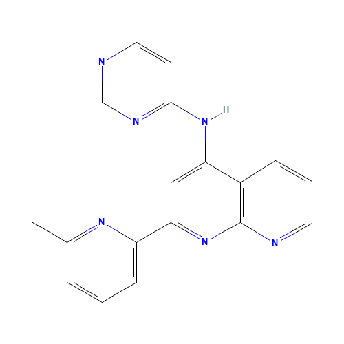 2-(6-methylpyridin-2-yl)-N-pyrimidin-4-yl-1,8-naphthyridin-4-amine (CAS: 1330531-83-3) - Related Chemical Product
