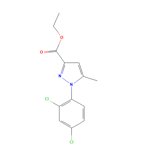 ethyl 1-(2,4-dichlorophenyl)-5-methylpyrazole-3-carboxylate (CAS: 126067-40-1) - Related Chemical Product