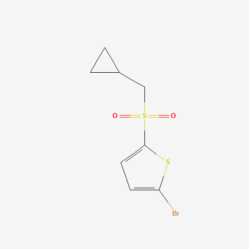 2-bromo-5-(cyclopropylmethylsulfonyl)thiophene (CAS: 1253791-36-4) - Chemical Structure and Molecular Formula 