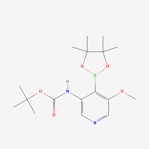 tert-butyl N-[5-methoxy-4-(4,4,5,5-tetramethyl-1,3,2-dioxaborolan-2-yl)pyridin-3-yl]carbamate (CAS: 1105675-61-3) - Related Chemical Product