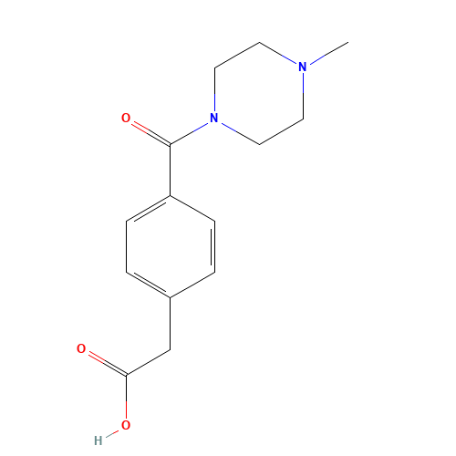 2-[4-(4-methylpiperazine-1-carbonyl)phenyl]acetic acid (CAS: 1203546-33-1) - Related Chemical Product