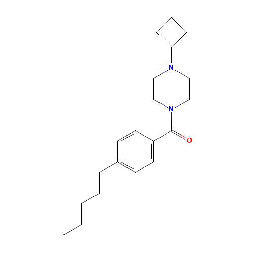 (4-cyclobutylpiperazin-1-yl)-(4-pentylphenyl)methanone (CAS: 1000405-07-1) - Related Chemical Product